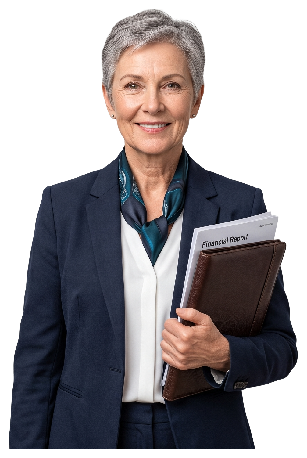 Practice manager reviewing improved revenue results